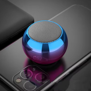 M3 Colorful Wireless Speakers 3d Mini Electroplating Round Steel Cannon Blue Tooth Cup Hi Fi Amazon M3 mini Speaker