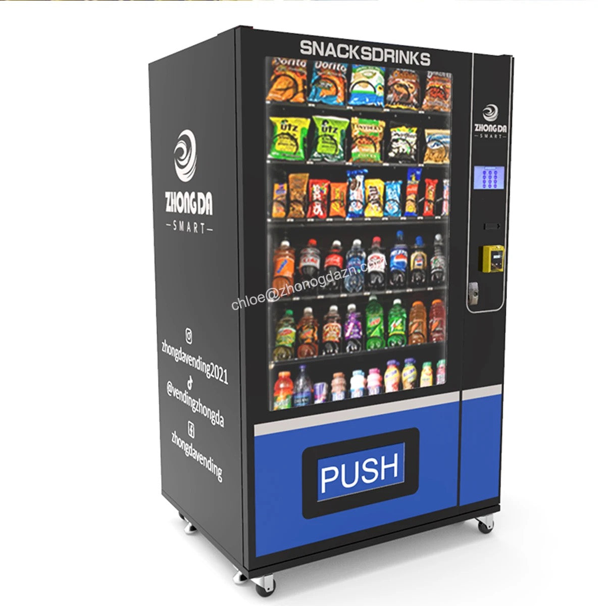 Type
Vending Machines
Dimension
1075*810*1900mm
After-sales Service
Provided
Video technical support, Free spare parts, Online support
Warranty
1 Year
Other attributes

Place of Origin
Guangdong, China
Brand Name
ZhongDa
Power
400W
Function
SDK
Name
Drink