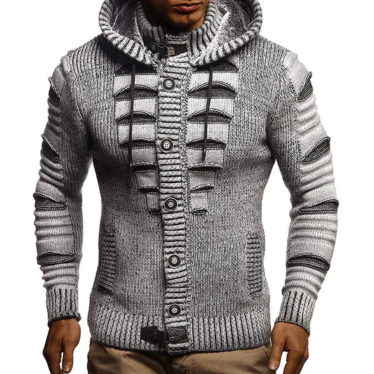 Men's Sweaters Coat Fall  Winter Thick Warm Hoodies - 4347Louisville
