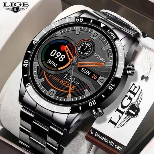 BW0189 LIGE 2022 New Smart Watch Men Call IP67 Waterproof Full Touch Screen Smartwatch For Android IOS Sports Fitness Tracker - 4347Louisville